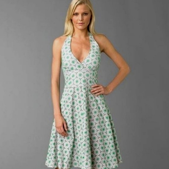 Lilly Pulitzer Dresses & Skirts - Lily Pulitzer Willa Eyelet Halter Dress in Pink & Green